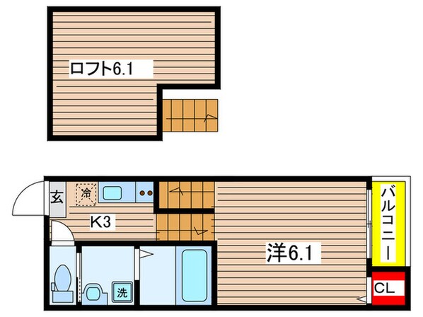 アネックス山脇の物件間取画像